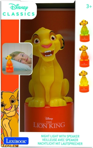 Lexibook natlampe med højttaler Løvernes Konge Simba