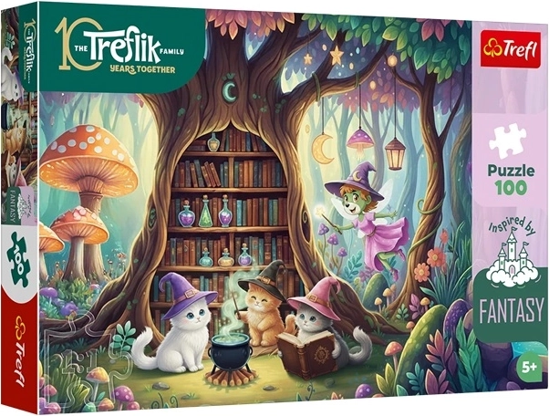 Puslespil med 100 brikker Inspired By Fantasy – magiske killinger