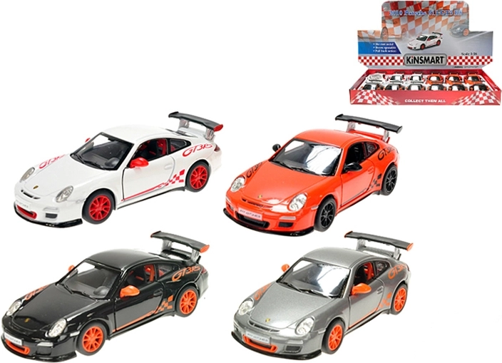 Kinsmart Porsche 911 GT3 RS metalmodel 1:36 med pull-back