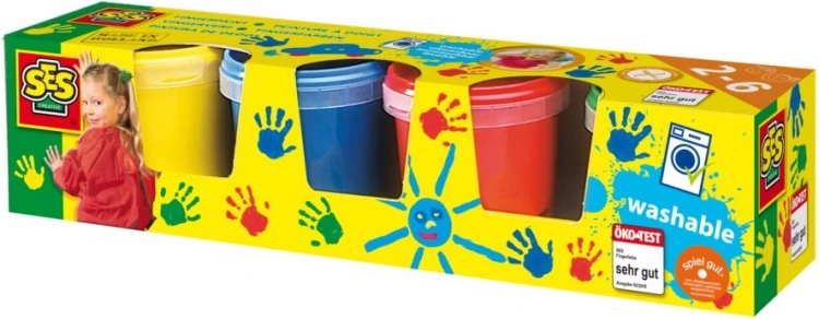 SES Mine første fingerfarver 4 x 150 ml