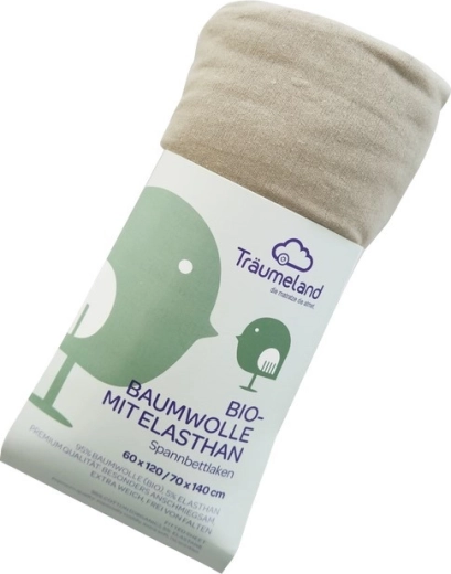 Träumeland lagen af økologisk bomuld med elastan til kravlegård 100 × 100 cm antracit