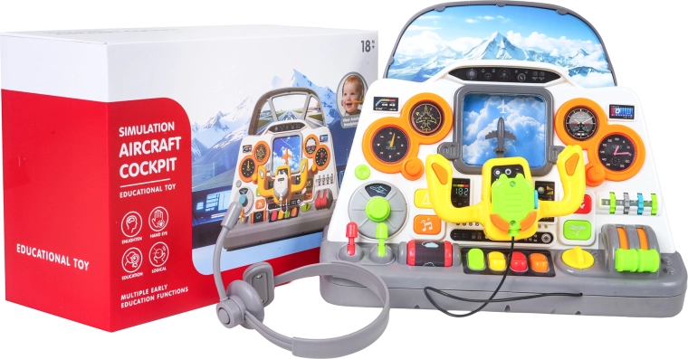 Børnesimulator til flyvning – cockpit til den lille pilot