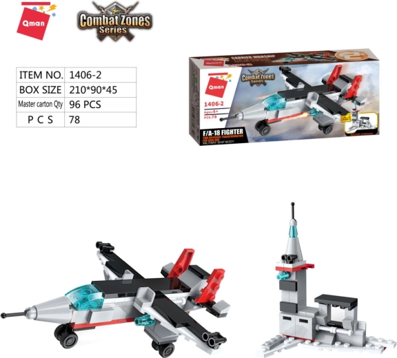 Qman Aircraft Carrier jagerfly F/A-18 2-i-1