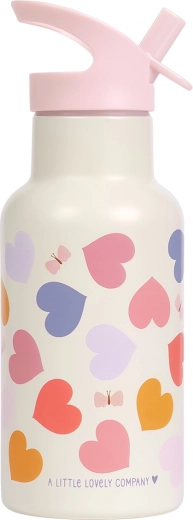 A Little Lovely Company drikkeflaske i rustfrit stål 350 ml hjerter