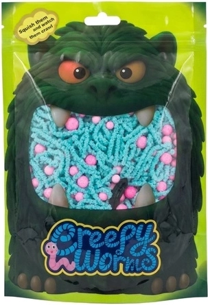 STNUX Creepy Worms sensoriske orme pink-blå