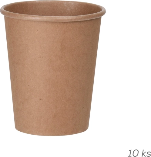 Papirkop Nature 250 ml (papir/PE), 10 stk.
