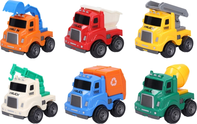 Sæt med transportmidler 6 stk 9 cm