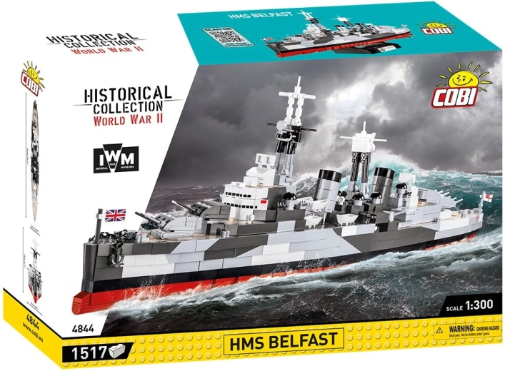 Cobi HMS Belfast (IWM) 1:300 byggesæt af krigsskib