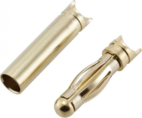 Bananstik-konnektorer 4 mm med slidse – 1 stk.