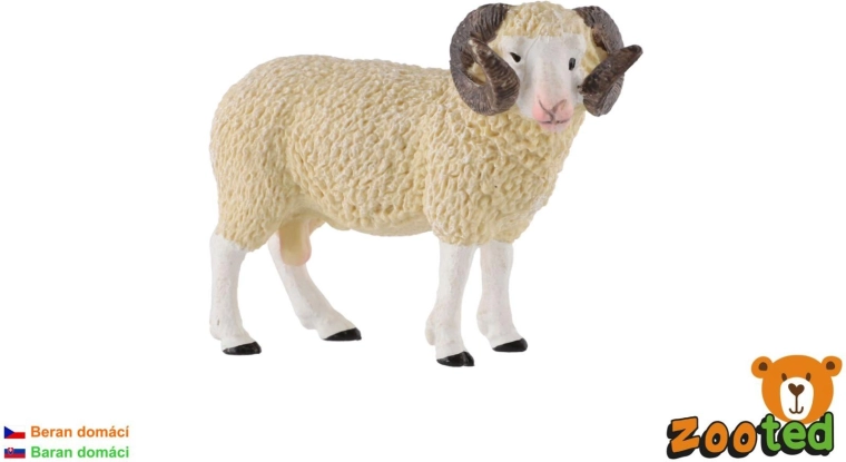 Plastfigur af en tamvædder, 9 cm