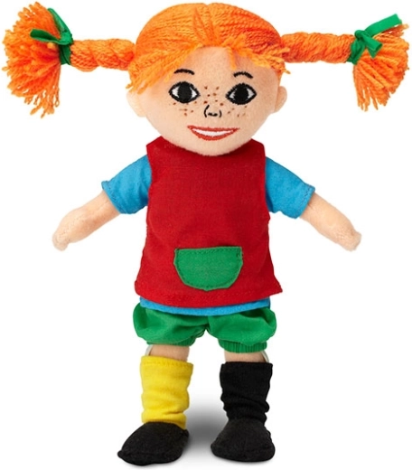 Blød stofdukke Pippi Langstrømpe 20 cm
