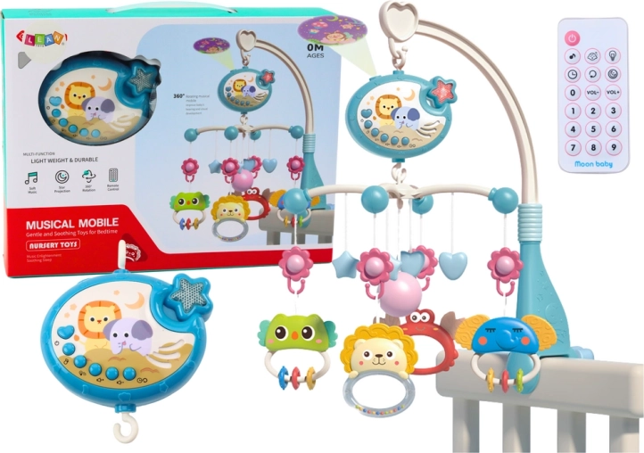 Babymusikuro Projektor Lys 400 vuggeviser Blå