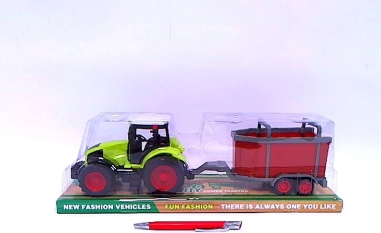 Traktor med trailer