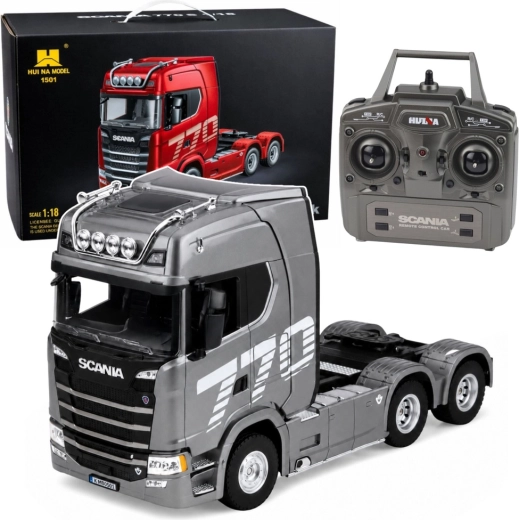 Huina Scania 1501 RC fjernstyret trækker 1:18 sølvgrå