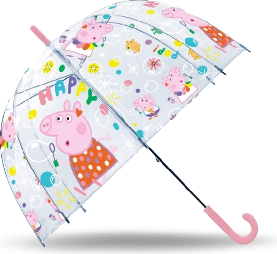 Gennemsigtig børneparaply PEPPA PIG 19"