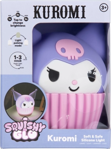 Kuromi SquishyGlo natlys i silikone