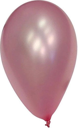 Balloner 23 cm – metallisk farvemix, 12 stk.