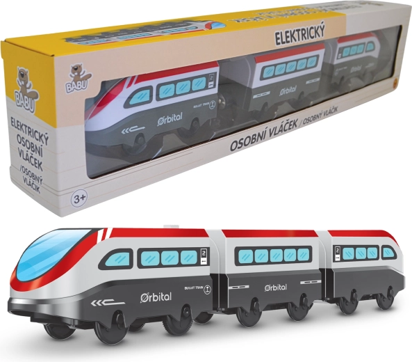 Babu elektrisk passagertog – sæt 3 stk.
