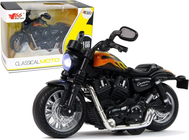 Champion-motorcykel med pull-back-drive, lyd og lys