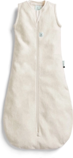 ErgoPouch sovepose Jersey i økologisk bomuld Oatmeal Marle 0,2 TOG (8–24 måneder)
