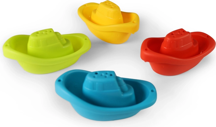Sæt plastbåde til vand - 4 stk.