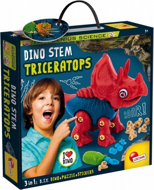 Konstrueringssæt Jeg Er Et Genius Dino Steam - Triceratops