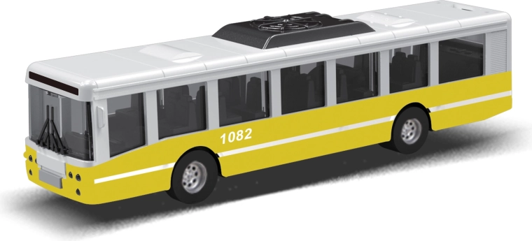 MHD-bus med svinghjul 16 cm – gul