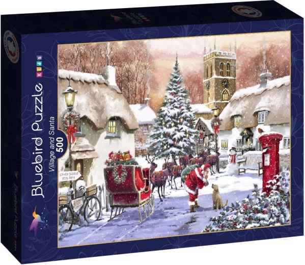 Bluebird puslespil Santa i landsbyen 500 brikker