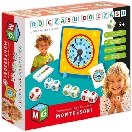 MultiGry Montessori-spil fra tid til tid – lær klokken