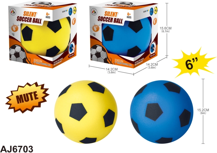 Støjsvag fodbold 15 cm