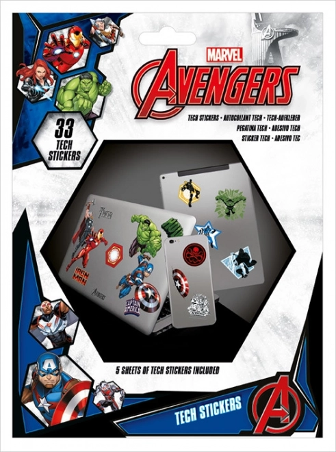 Marvel Avengers-klistermærkesæt – 33 stk.