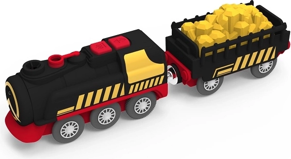 2Kids Toys batteridrevet damptog med dampfunktion