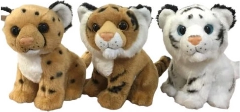 Hvid tiger eller brun gepard 16 cm