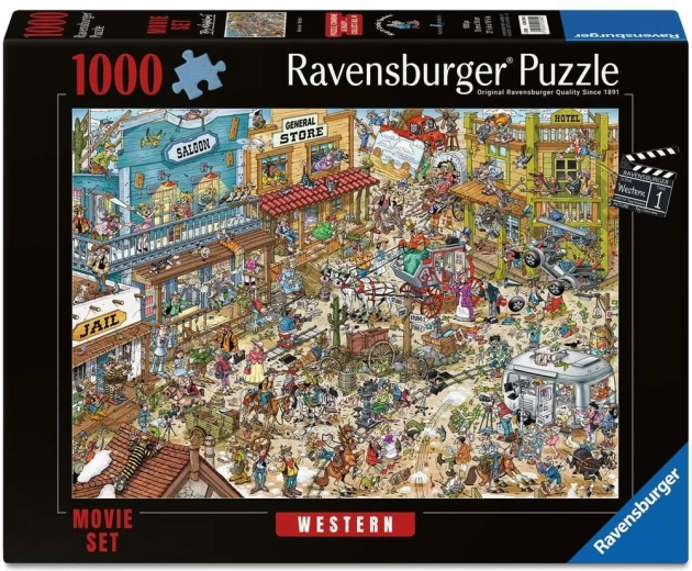 Ravensburger puslespil filmset Western 1000 brikker