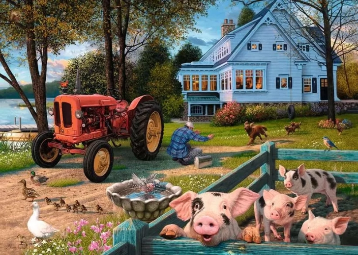 Ravensburger puslespil Livet på landet XXL 300 brikker