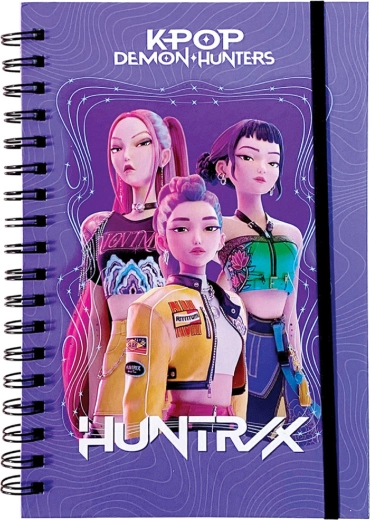Spiralnotesbog K-Pop Demon Hunters HUNTR/X lilla