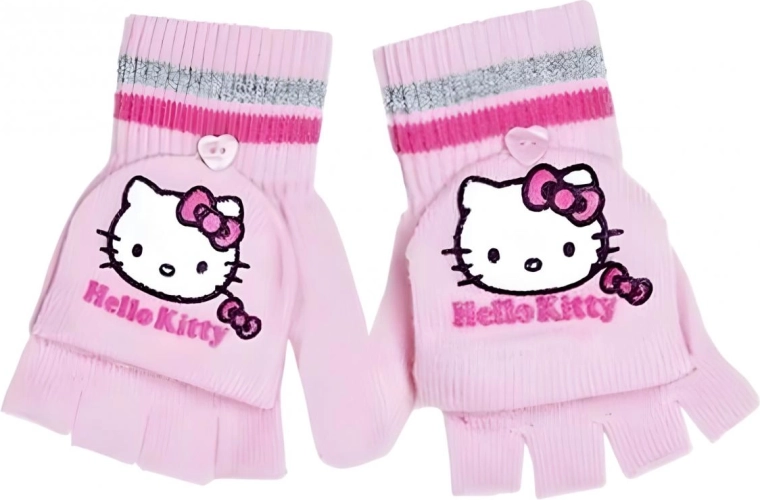 Handsker 2 i 1 Hello Kitty - 1 stk.