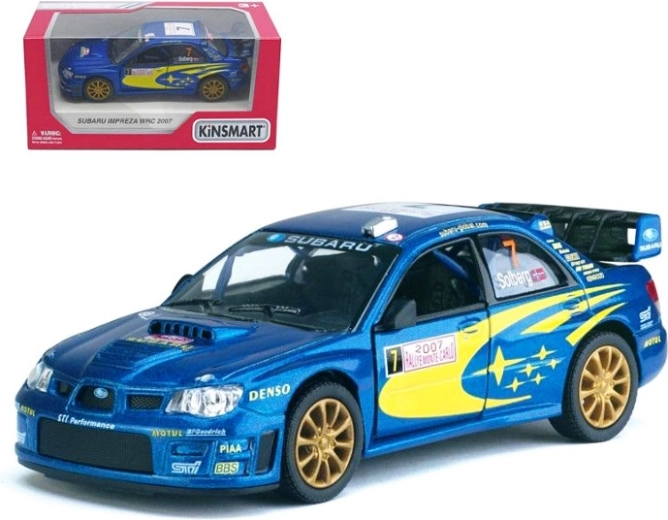 Subaru Impreza WRC metalmodel 1:36 med Pull Back-drev