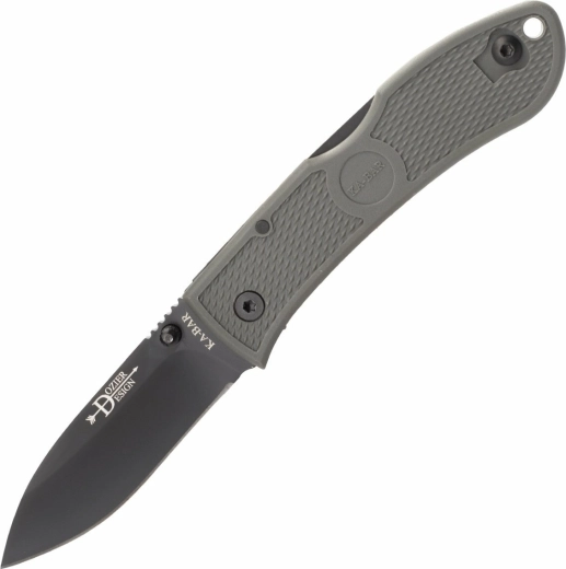 Foldekniv KA-BAR Dozier Hunter, sort klinge, grøn Zytel-skæfte