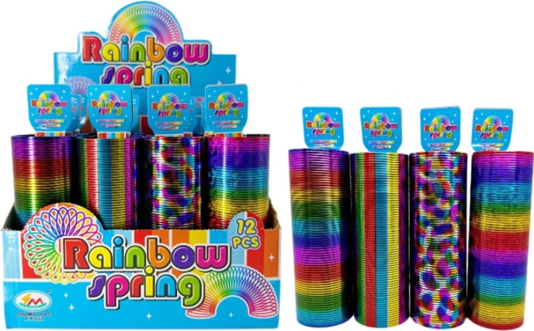 Stor plast regnbuefjeder Rainbow Spring