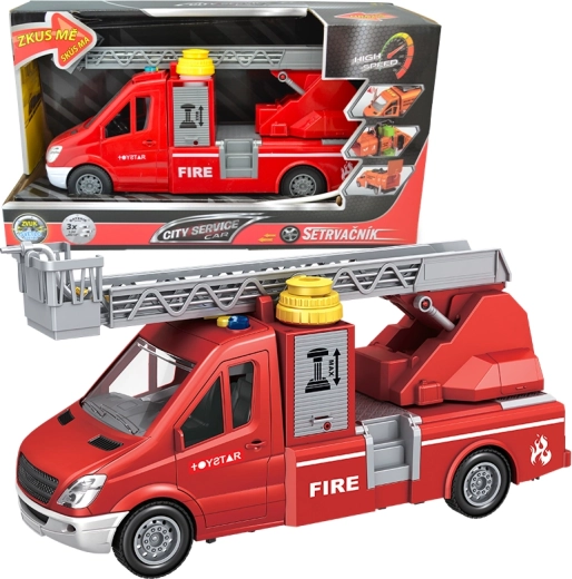 Brandvæsnets varevogn med stige og pumpe 1:14 CITY SERVICE CAR