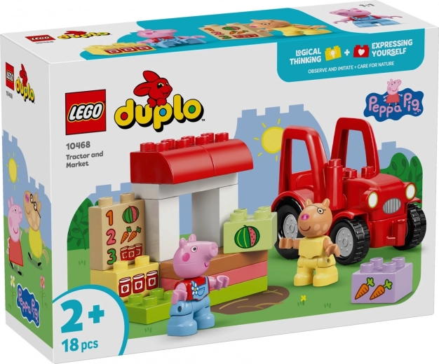 LEGO DUPLO PEPPA PIG traktor og marked (10468)