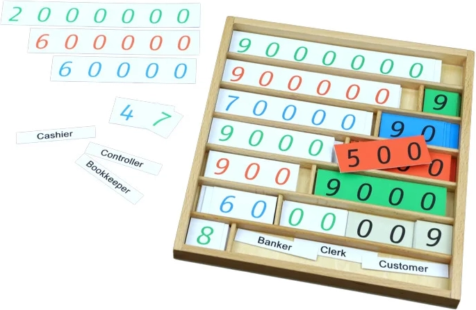 Moyo Montessori bankspil med tal