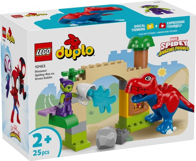 LEGO DUPLO Marvel Spidey-Rex vs. Green Goblin – byggesæt for de mindste