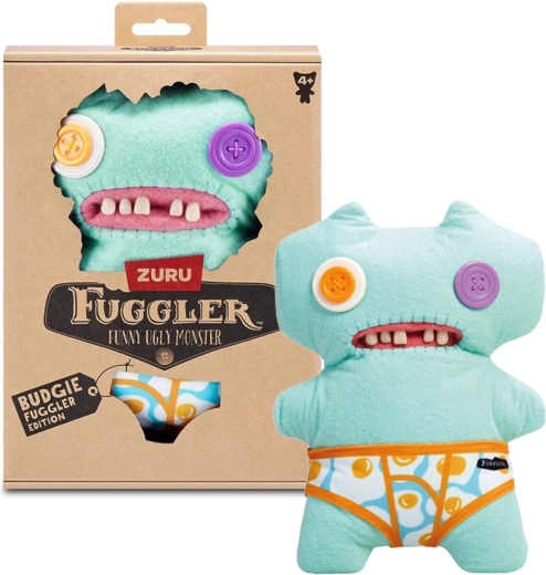 Fuggler Budgie Gaptooth Mc Goo-bamse i bukser 22 cm