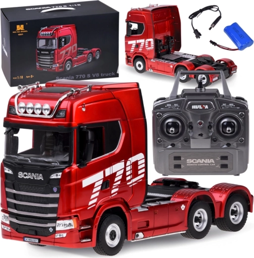 Scania 770 S V8 licenseret RC-lastbil med fjernstyring 1:18