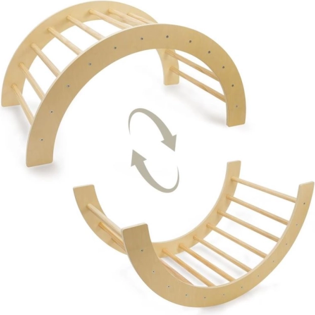 Klatrebue 2-i-1 naturlig til børn