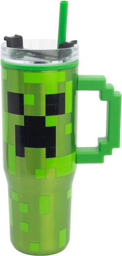 Termokrus med sugerør Minecraft 770 ml