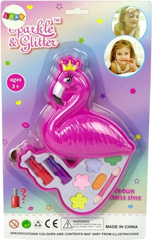 Makeup-sæt Øjenskygger Flamingo Læbestifter