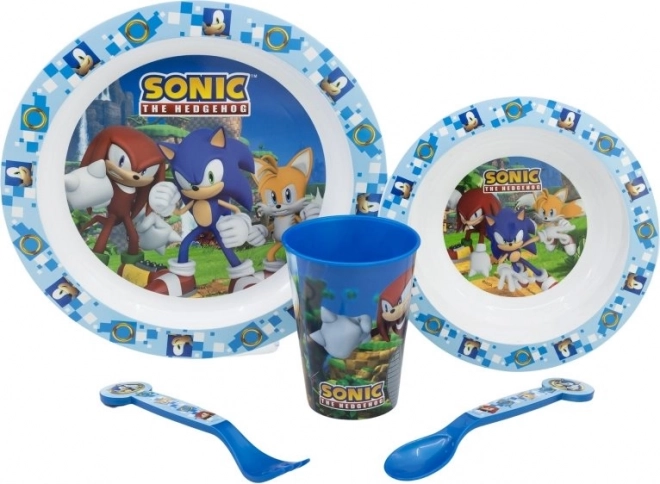 Børnespisersæt Sonic 5i1
